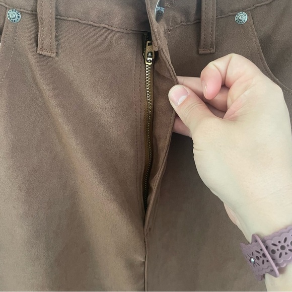 Vintage Women's Roughrider by Circle T Tan Maxi Skirt Size 5/6 - Picture 5 of 11